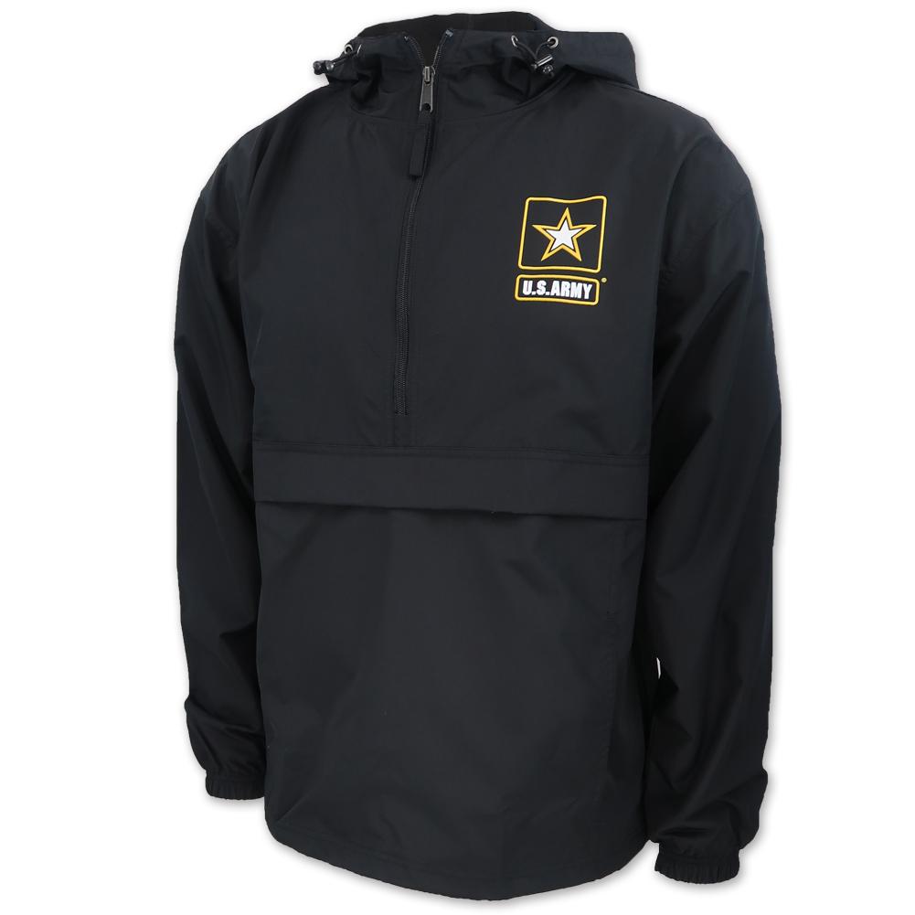 Army Star Champion Packable Jacket (Black)