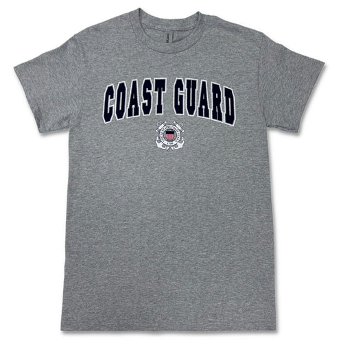 Coast Guard Arch Seal T-Shirt (Grey)