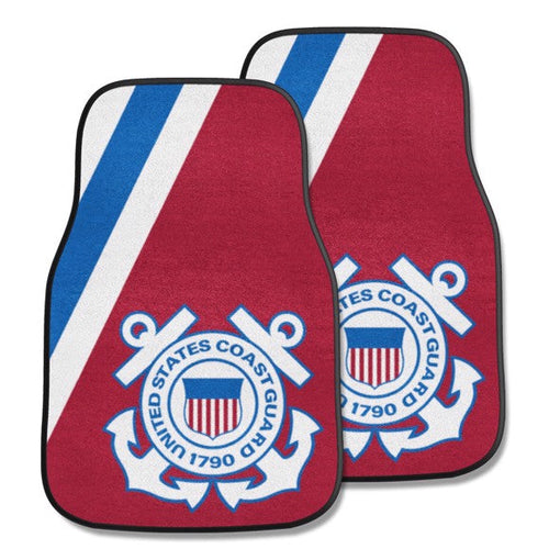 U.S. Coast Guard 2-pc Carpet Car Mat Set