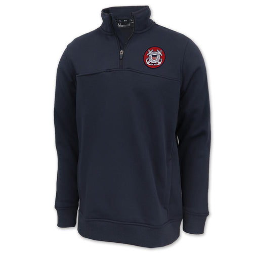 Coast Guard Under Armour Tactical Fleece 1/4 Zip (Navy)