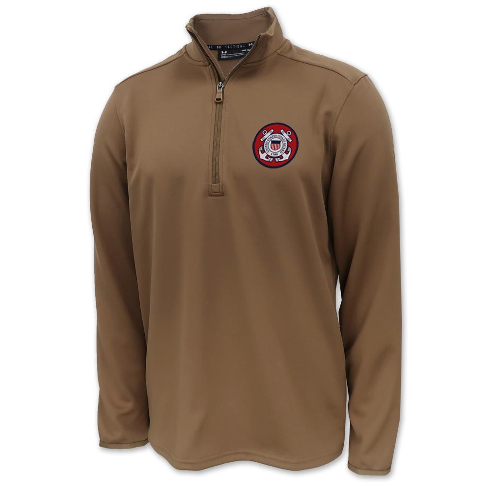 Coast Guard Under Armour Tactical 1/2 Zip (Coyote Brown)