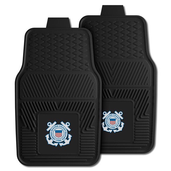 U.S. Coast Guard 2-pc Vinyl Car Mat Set