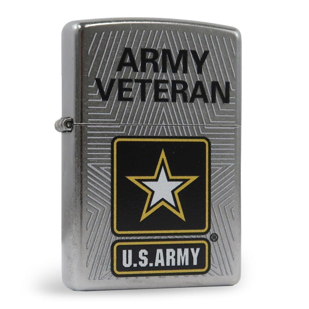 Army Veteran Chrome Zippo Lighter