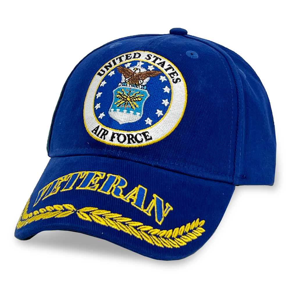 Air Force Veteran Wreath Hat (Royal)