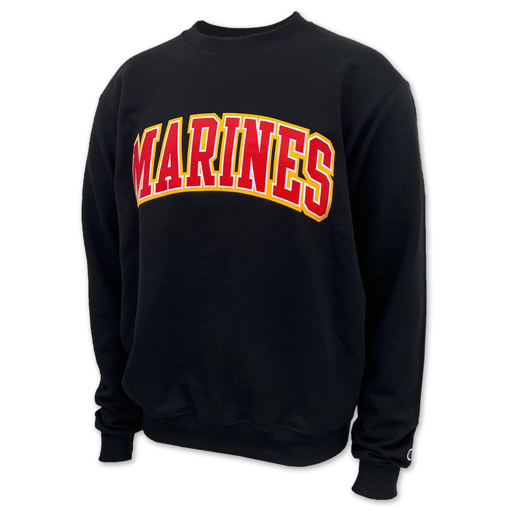 Marines Champion Powerblend Crewneck (Black)