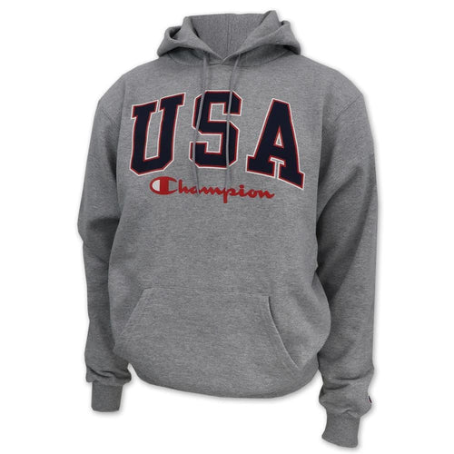 USA Champion Fleece Hood (Grey)