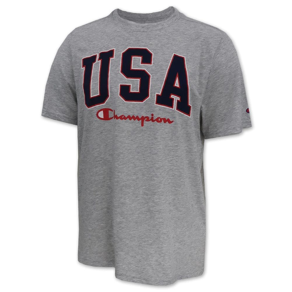 USA Champion Men's Field Day T-Shirt (Grey)