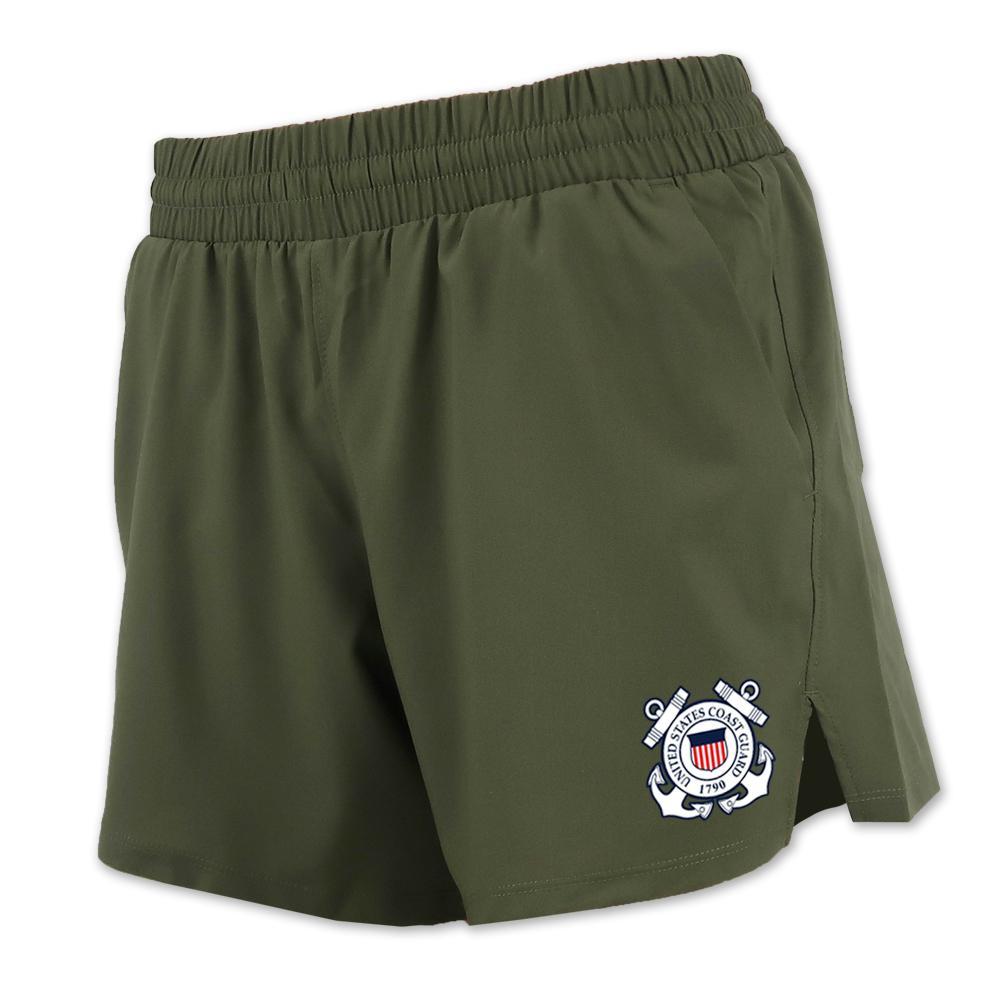 Coast Guard Under Armour Ladies Tactical PT Shorts (OD Green)