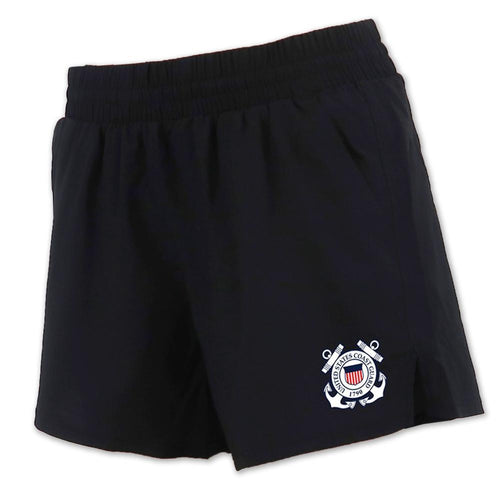 Coast Guard Under Armour Ladies Tactical PT Shorts (Black)