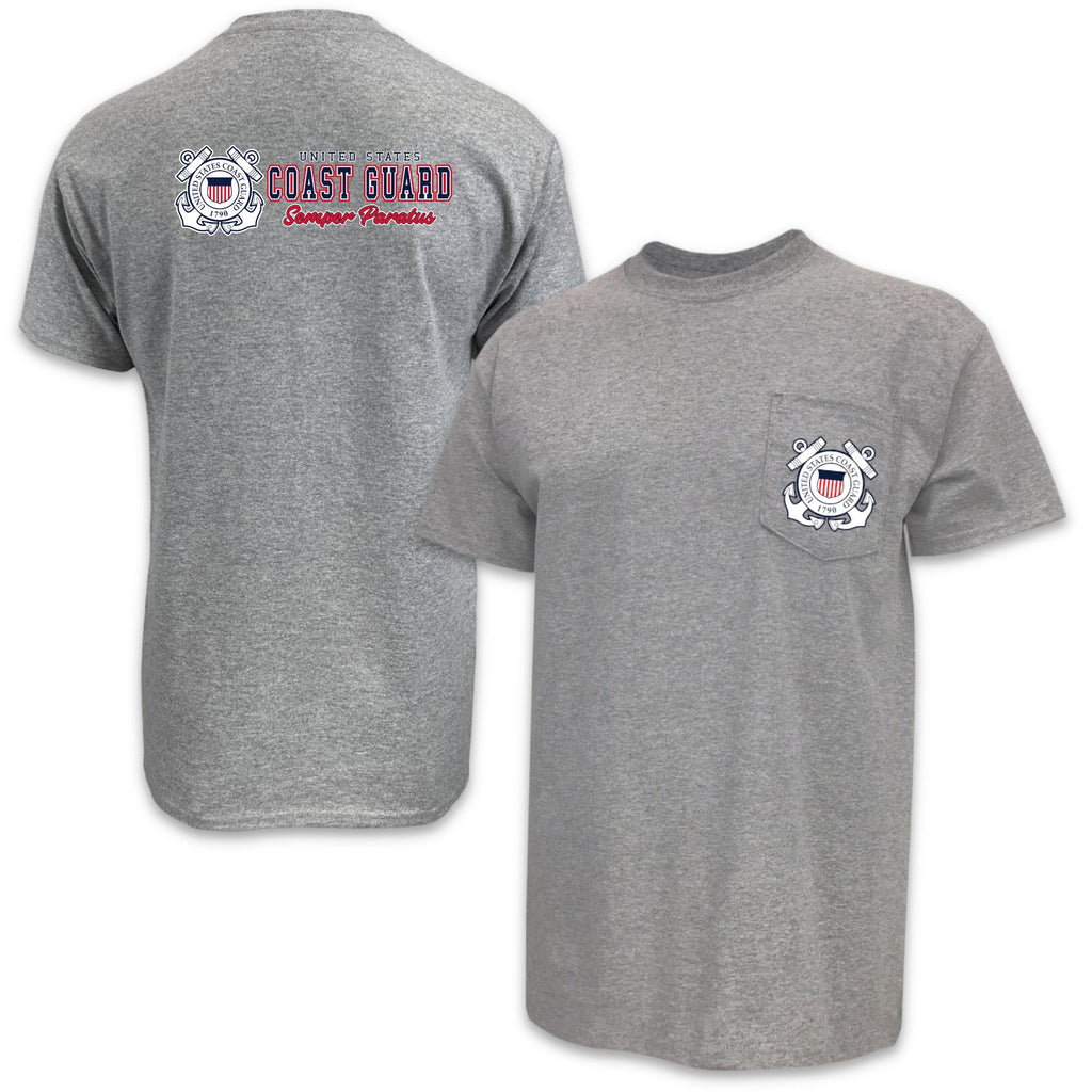 Coast Guard Mens Pocket Duo T-Shirt