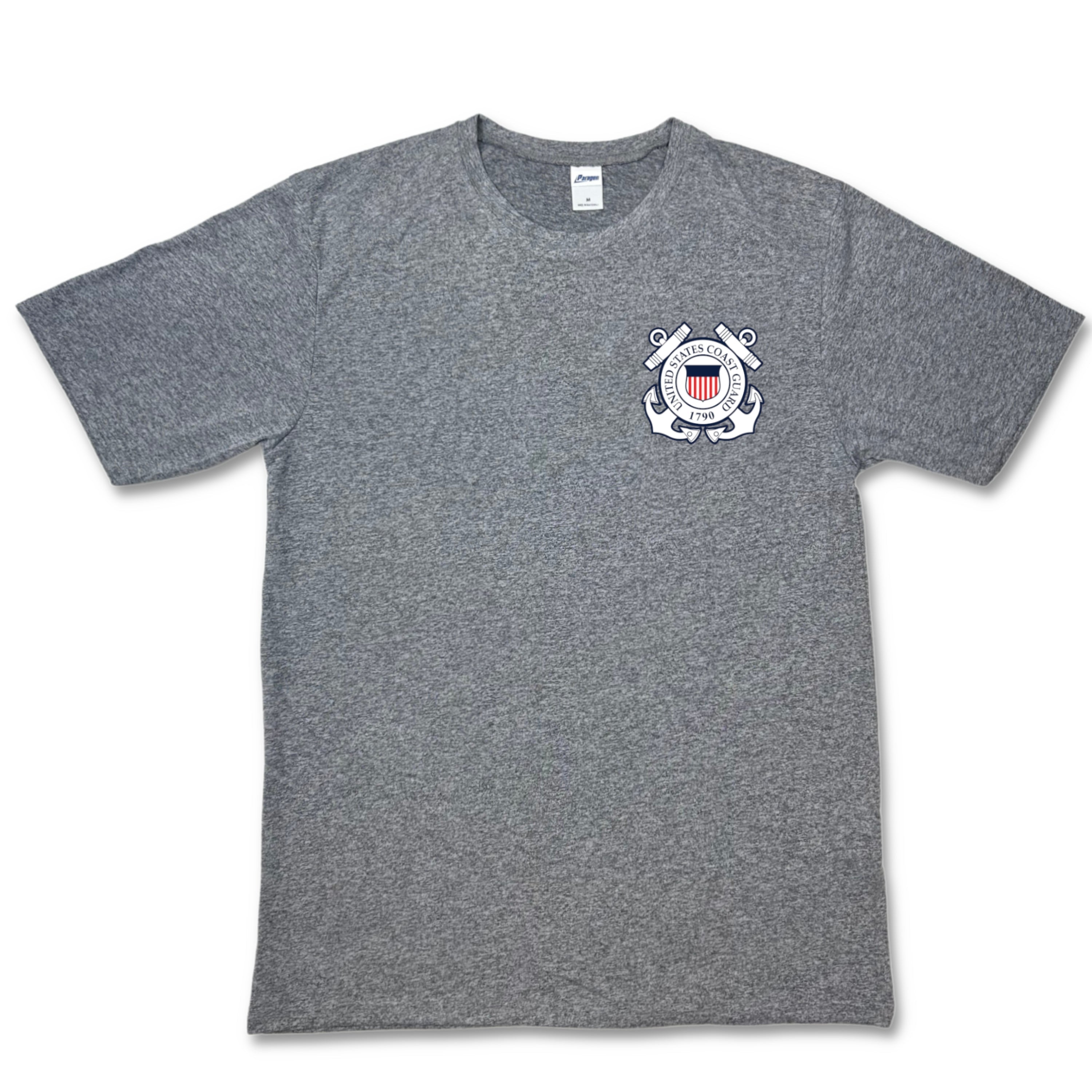 Coast Guard Seal Logo Performance T-Shirt (Grey)