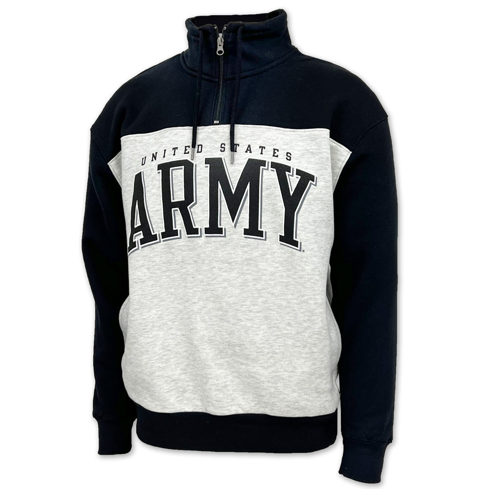 United States Army Big Cotton Retro 1/4 Zip (Black)