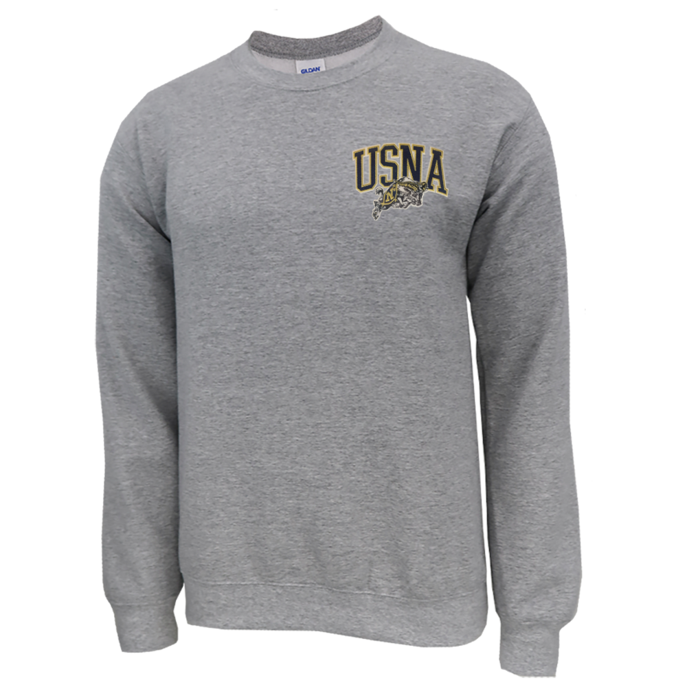 USNA Left Chest Embroidered Crewneck