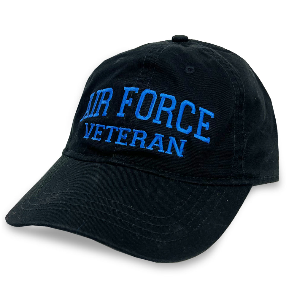 Air Force Veteran Relaxed Fit Hat (Black)