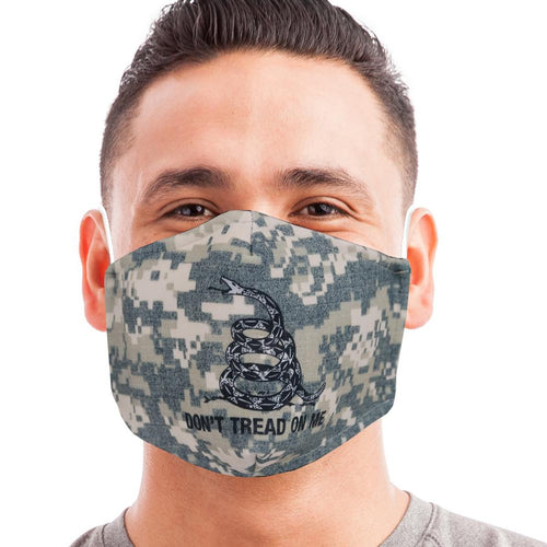 Digital Camo Don'T Tread On Me Face Mask-Single Or 3 Pack