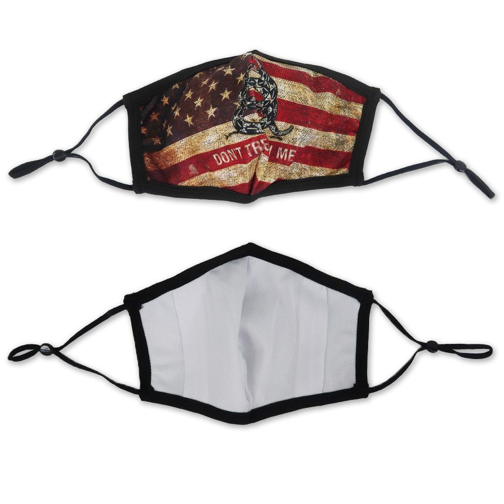 Don'T Tread On Me American Flag Face Mask-Single Or 3 Pack