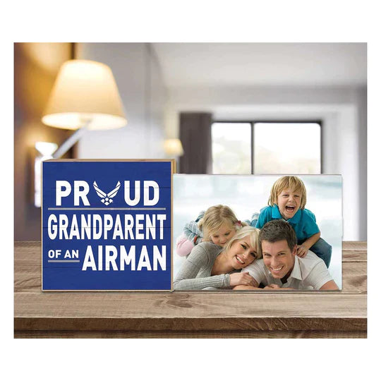 Air Force Floating Picture Frame Military Proud Grandparent