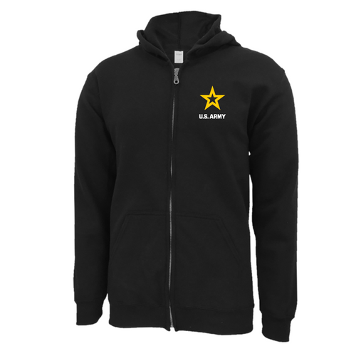 Army Star Left Chest Full Zip