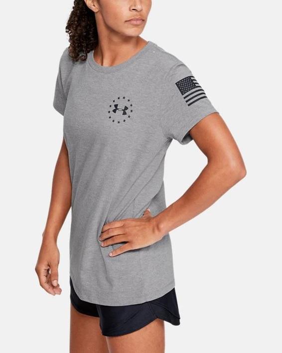 Under Armour Ladies Freedom Banner T-Shirt (Heather)