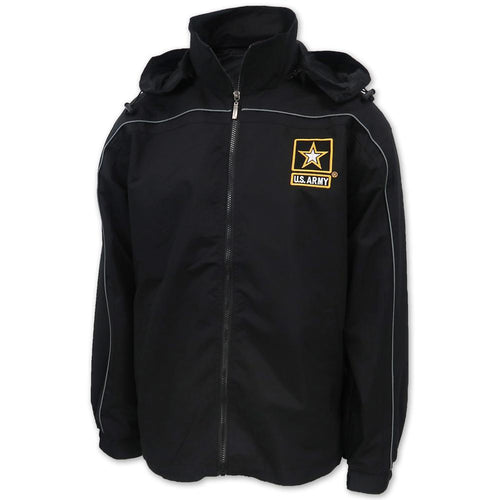 Army Star Solid Wind Jacket (Black)