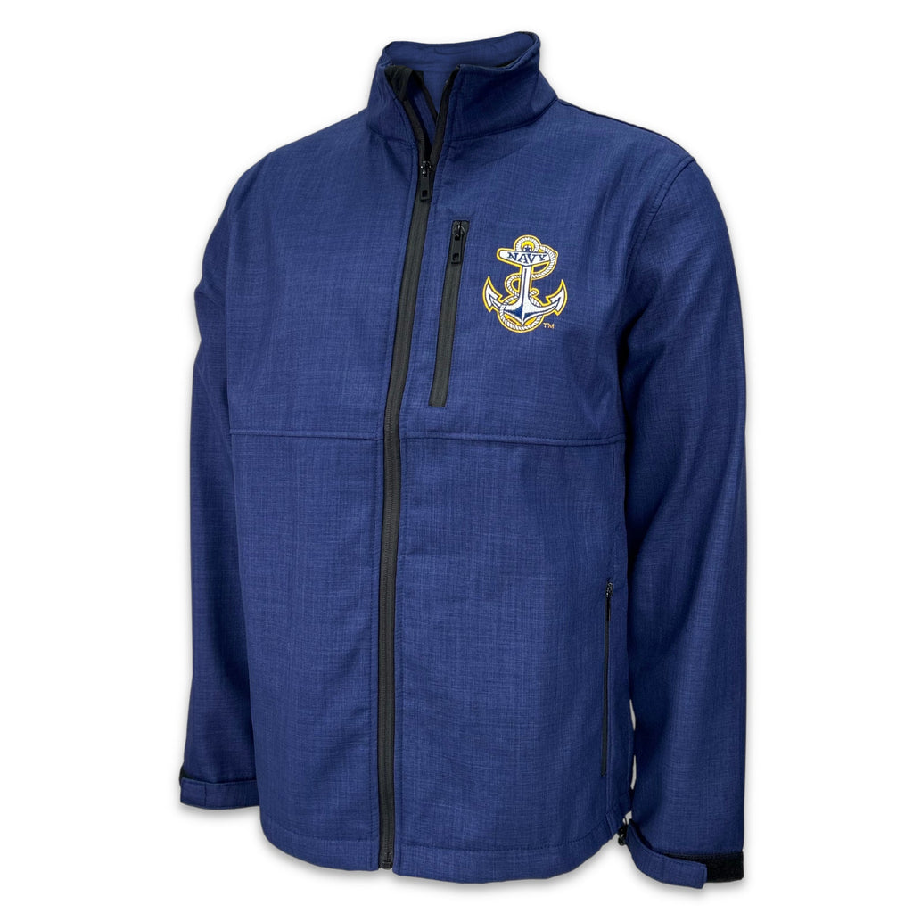 Navy Anchor Adult Softshell Jacket (Navy)