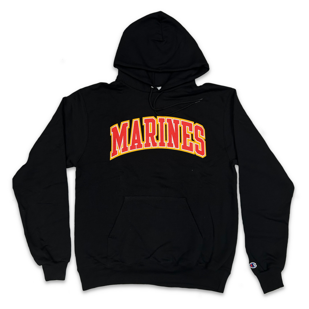 Marines Champion Powerblend Hood (Black)