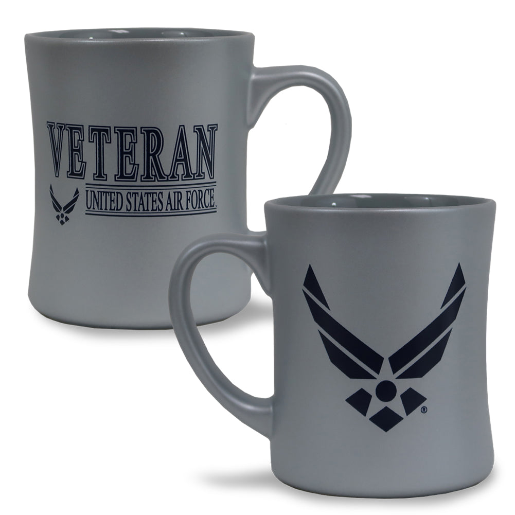 Air Force Veteran 16oz MK Matte Mug (Silver)