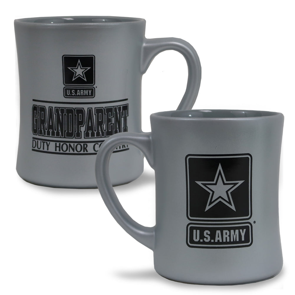 Army Grandparent 16oz MK Matte Mug (Silver)