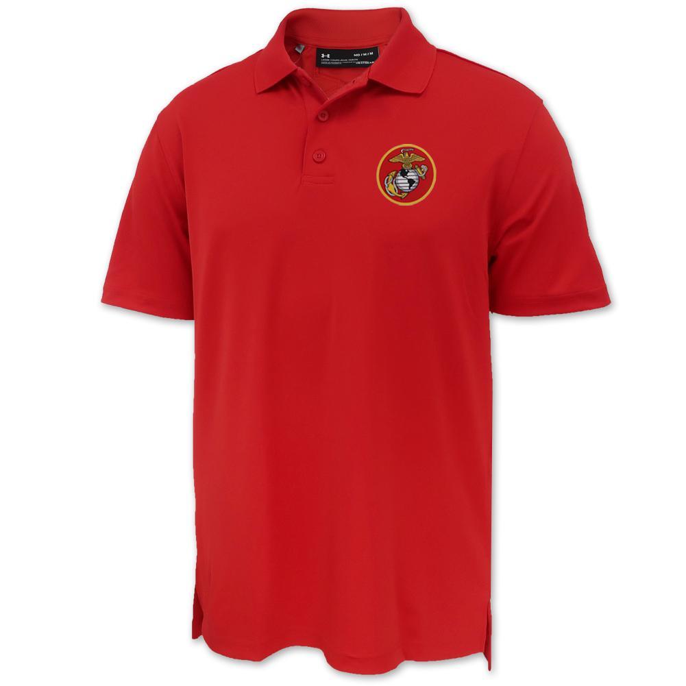 Marines Under Armour Tac Performance Polo (Red)