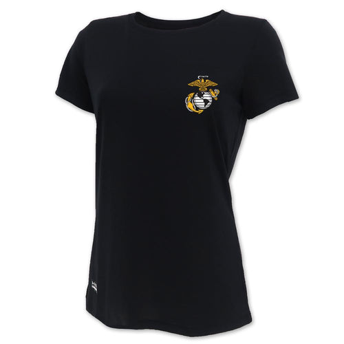 Marines Under Armour Ladies Tactical Tech T-Shirt (Black)