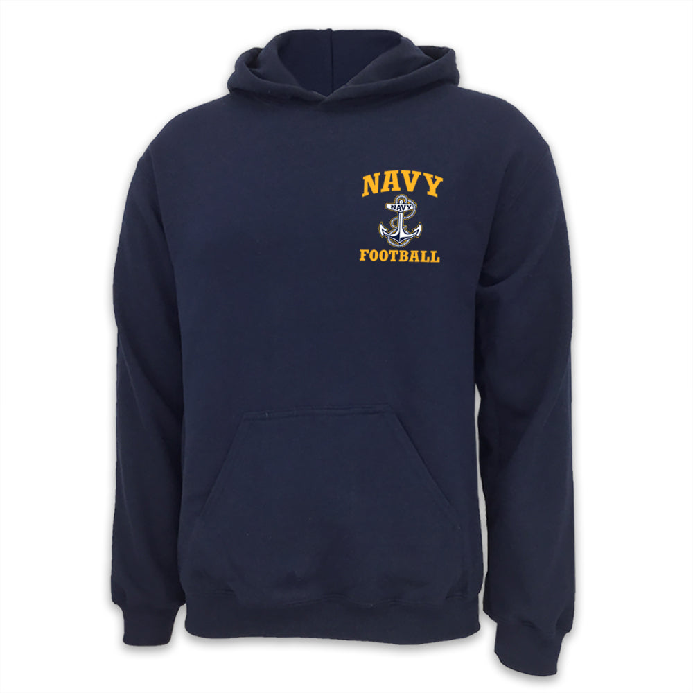 Navy Anchor Football Hood