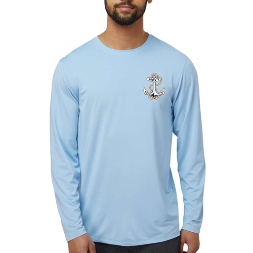 Navy Aruba Performance Longsleeve T-Shirt