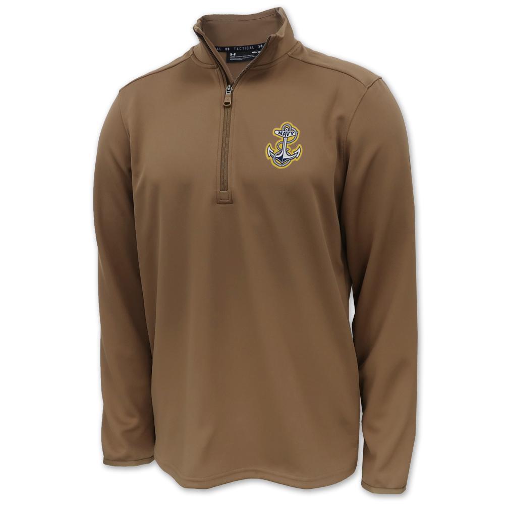 Navy Under Armour Tactical 1/2 Zip (Coyote Brown)