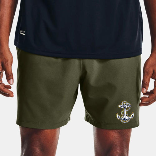 Navy Under Armour Mens Tactical PT Shorts (OD Green)