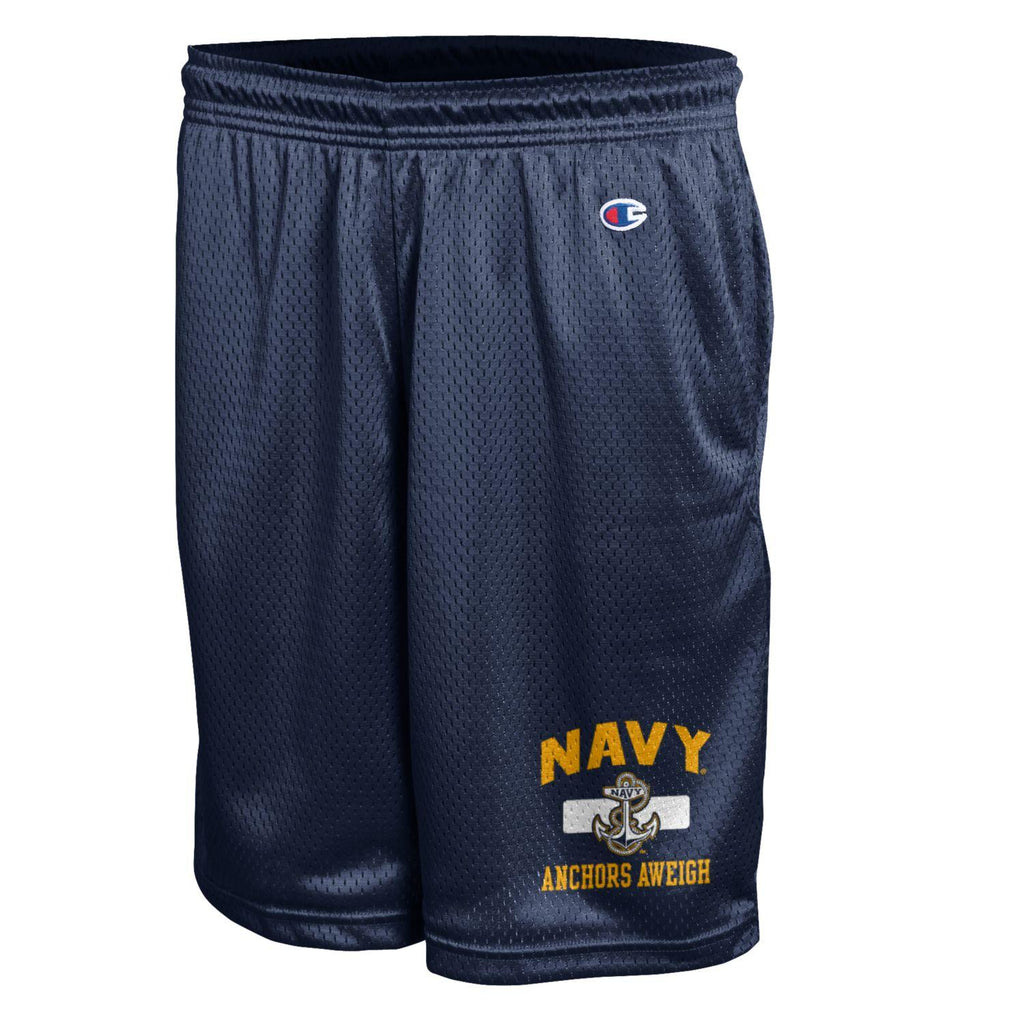 Navy Champion Anchor Mesh Shorts (Navy)