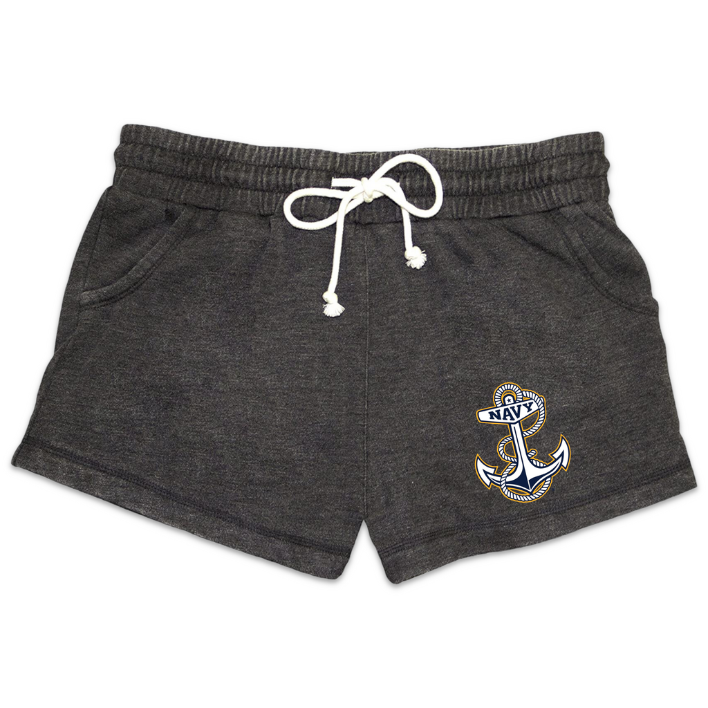 Navy Ladies Anchor Logo Rally Short