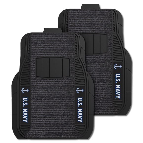 U.S. Navy 2-pc Deluxe Car Mat Set