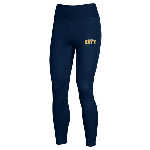 Navy Ladies Under Armour High Waisted Leggings (Navy)