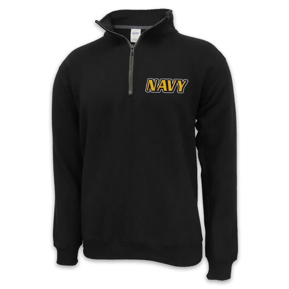 Navy Twill Logo 1/4 Zip