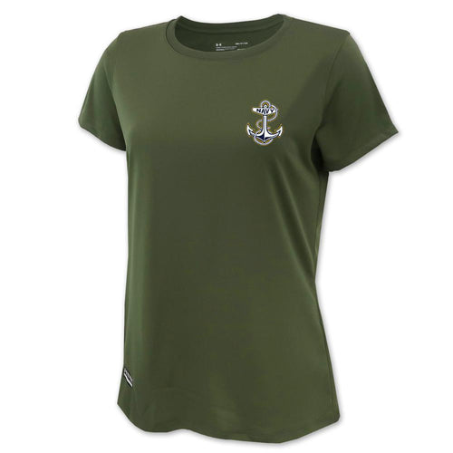 Navy Under Armour Ladies Tactical Tech T-Shirt (OD Green)