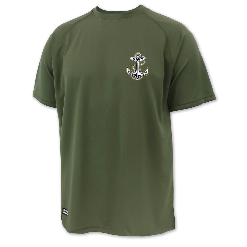 Navy Under Armour Mens Tactical Tech T-Shirt (OD Green)