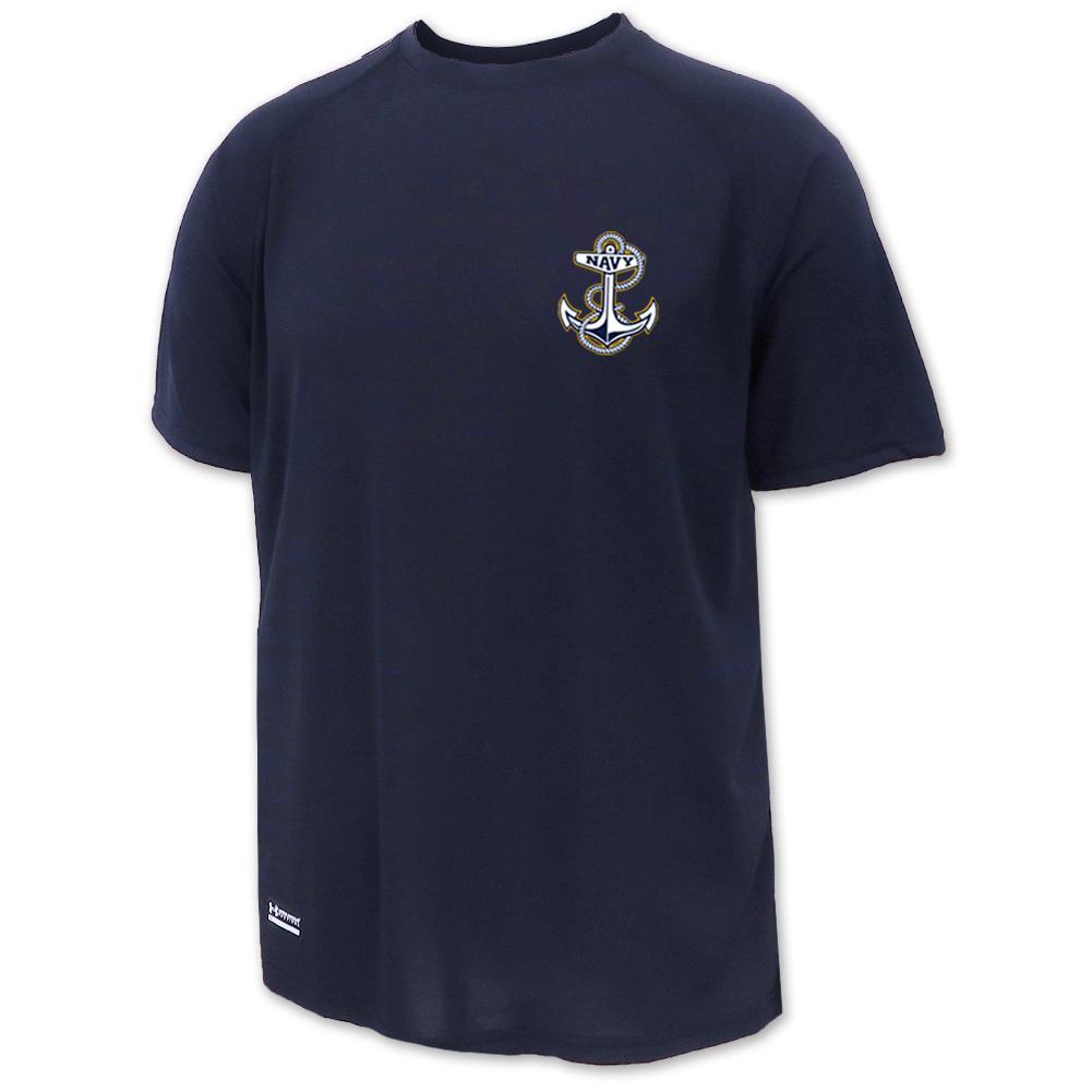 Navy Under Armour Mens Tactical Tech T-Shirt (Navy)