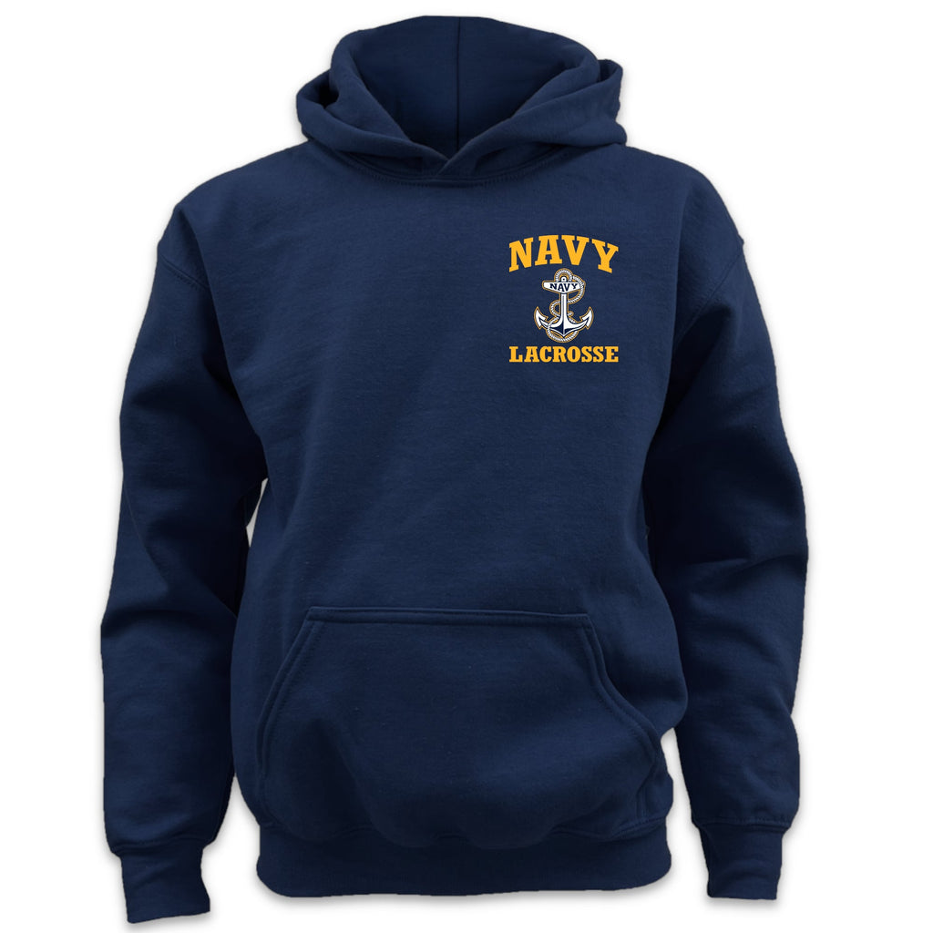 Navy Youth Anchor Lacrosse Hood