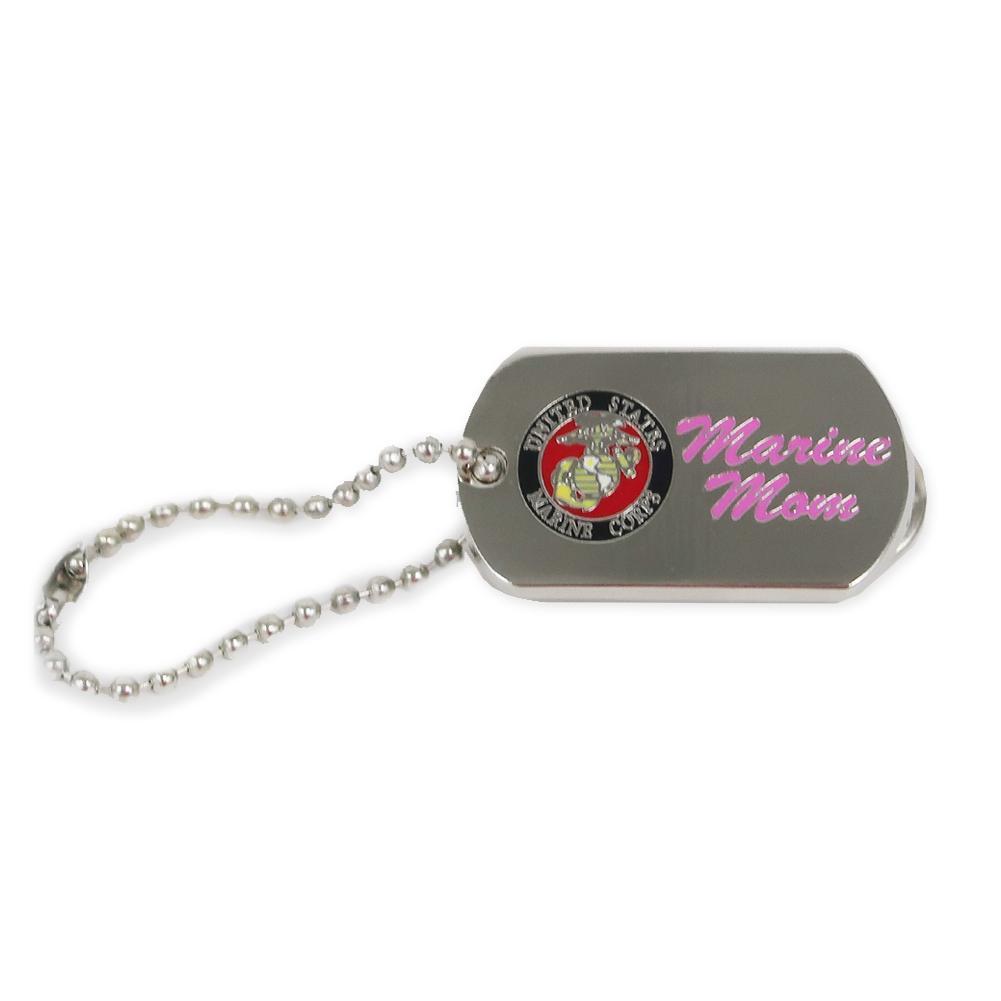 U.S. Marines Mom Dog Tag Lapel Pin