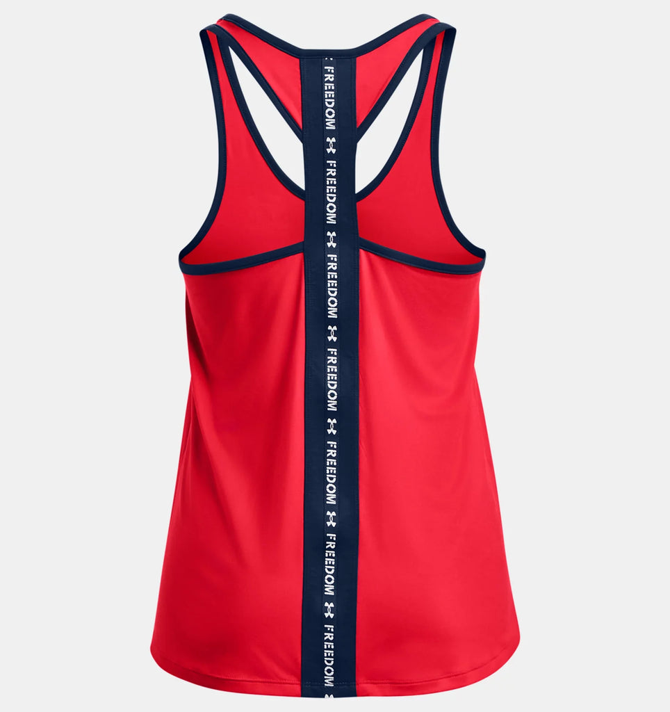 Under Armour Ladies Freedom Knockout Tank (Red)