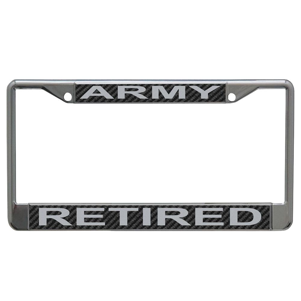 Army Retired License Plate Frame