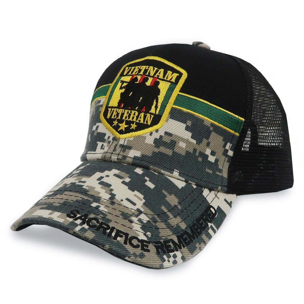 Vietnam Veteran Medal Of Honor Snapback Hat (Camo)