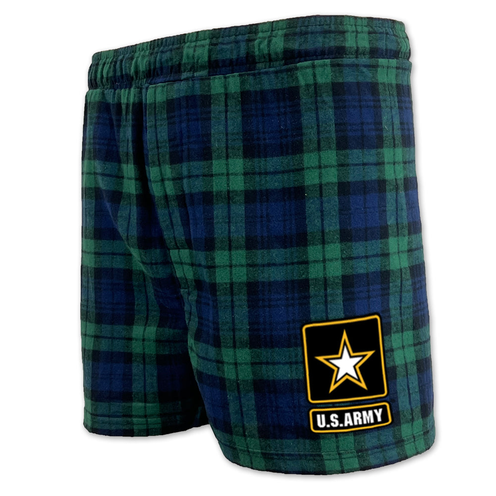 Army Star Logo Flannel Shorts (Blackwatch)