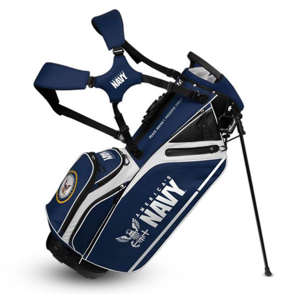 U.S Navy Golf Bag Caddy (Navy/White)