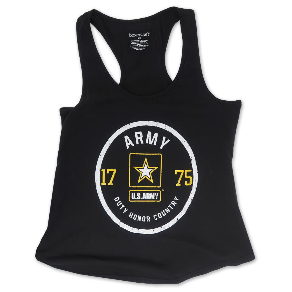 Army Ladies Essential Racerback Tank (Black)